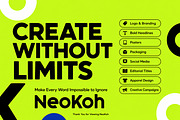 NeoKoh – Bold Geometric Display Font, a Serif Font by Wow Magic (Thumbnail 5 of 5)