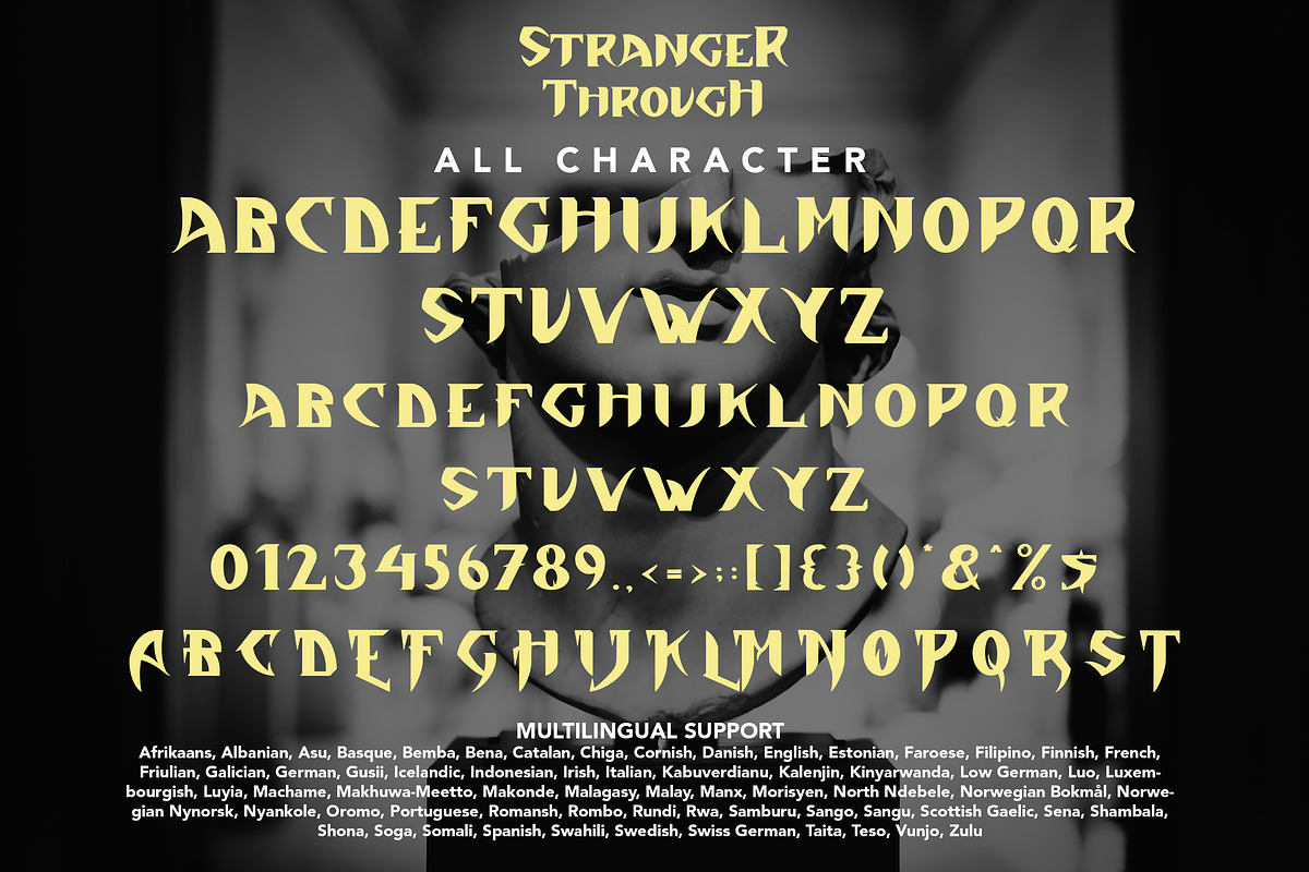 Stranger Through - Gothic Display, a Handwritten Font by Arendxstudio (Photo 8 of 9)