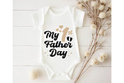 My First Father Day Svg PNG T-shirt, an Object Graphic by Digi_Design_World (Thumbnail 4 of 4)