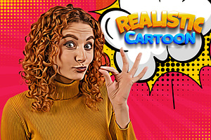 Realistic Cartoon Photoshop Action