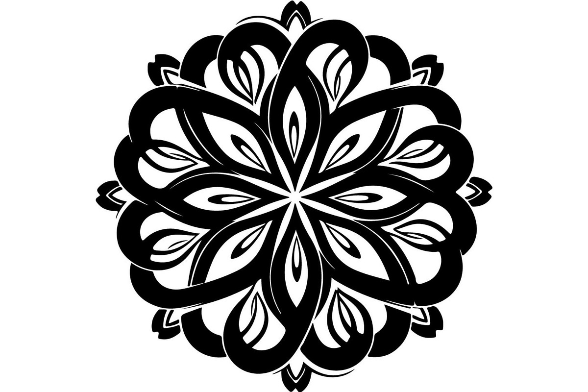 Intricate Black Mandala Circle, a Decorative Illustration by Designer_Momina (Photo 14 of 20)