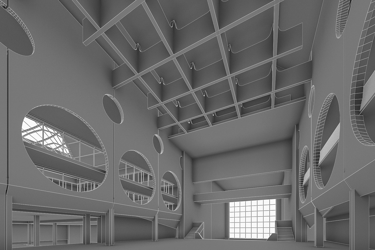 Public Hall Interior, an Architecture 3D Model by 3DNUTS (Photo 8 of 13)