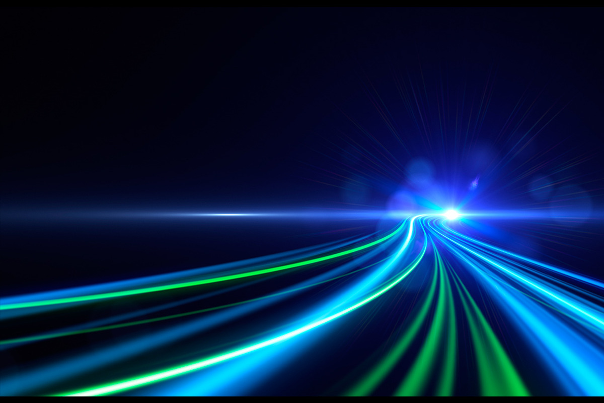 Glowing lines on dark background preview 2