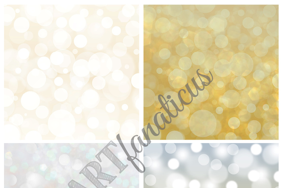GOLD & SILVER BOKEH, a Texture Graphic by Artfanaticus (Photo 3 of 5)
