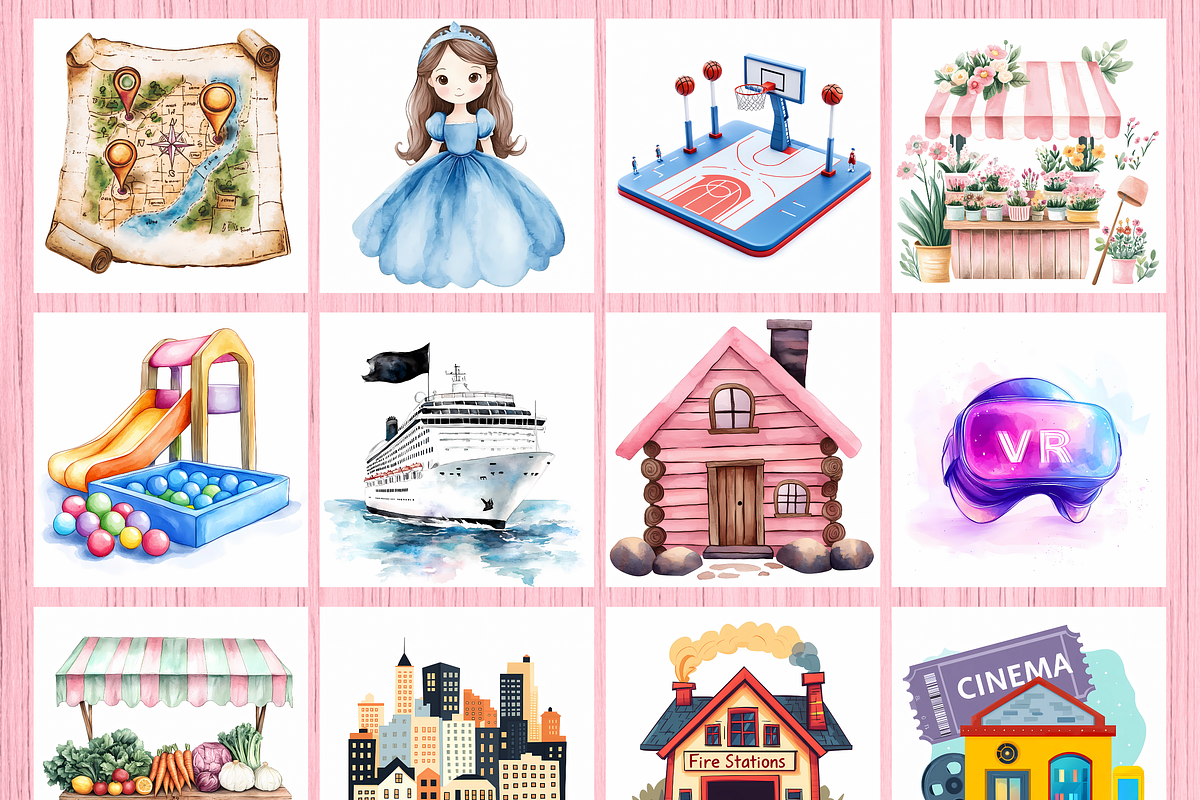 Editable Kids Daily Routine Cards, a Card Template by LA Design (Photo 6 of 10)
