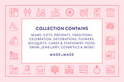 Mothers Day Line Icons, an Outline Icon by Made by Made (Thumbnail 2 of 7)