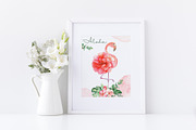 Flamingos and tropics Watercolor, an Illustration by Marina Ermakova (Thumbnail 6 of 13)