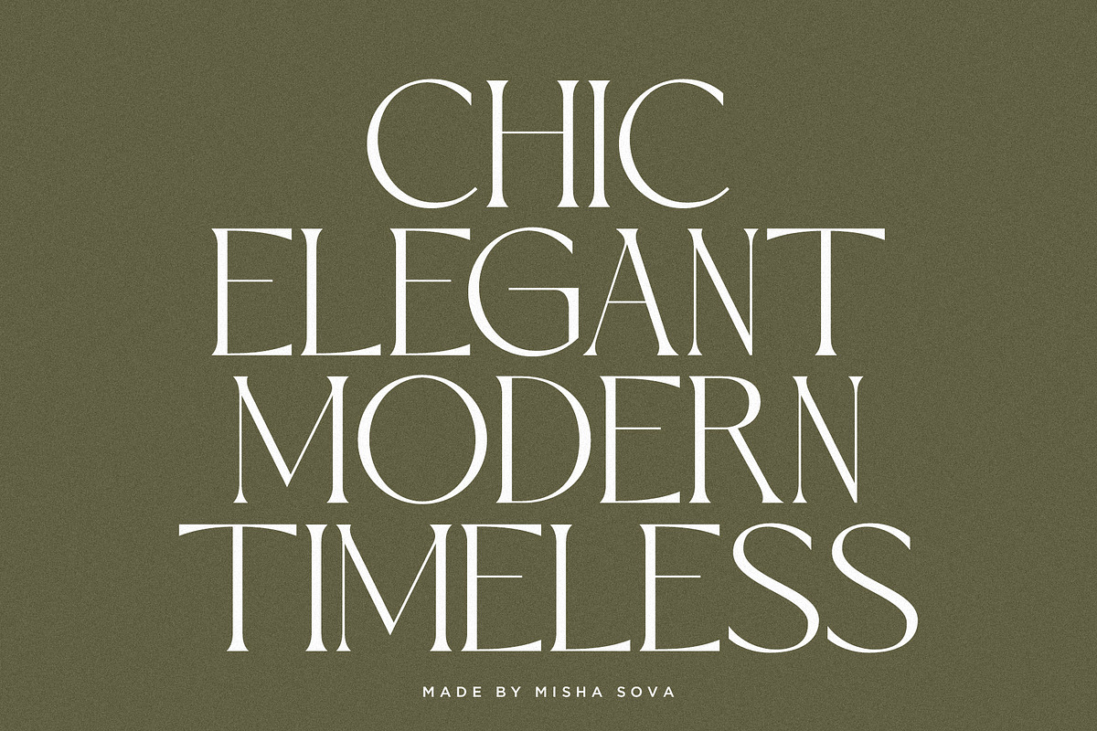 Sight - Elegant & Chic Serif, a Serif Font by Misha Sova (Photo 3 of 11)