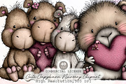 Cute Capybara Nursery Clipart, an Animal Illustration by Sublimation Artist (Thumbnail 1 of 6)