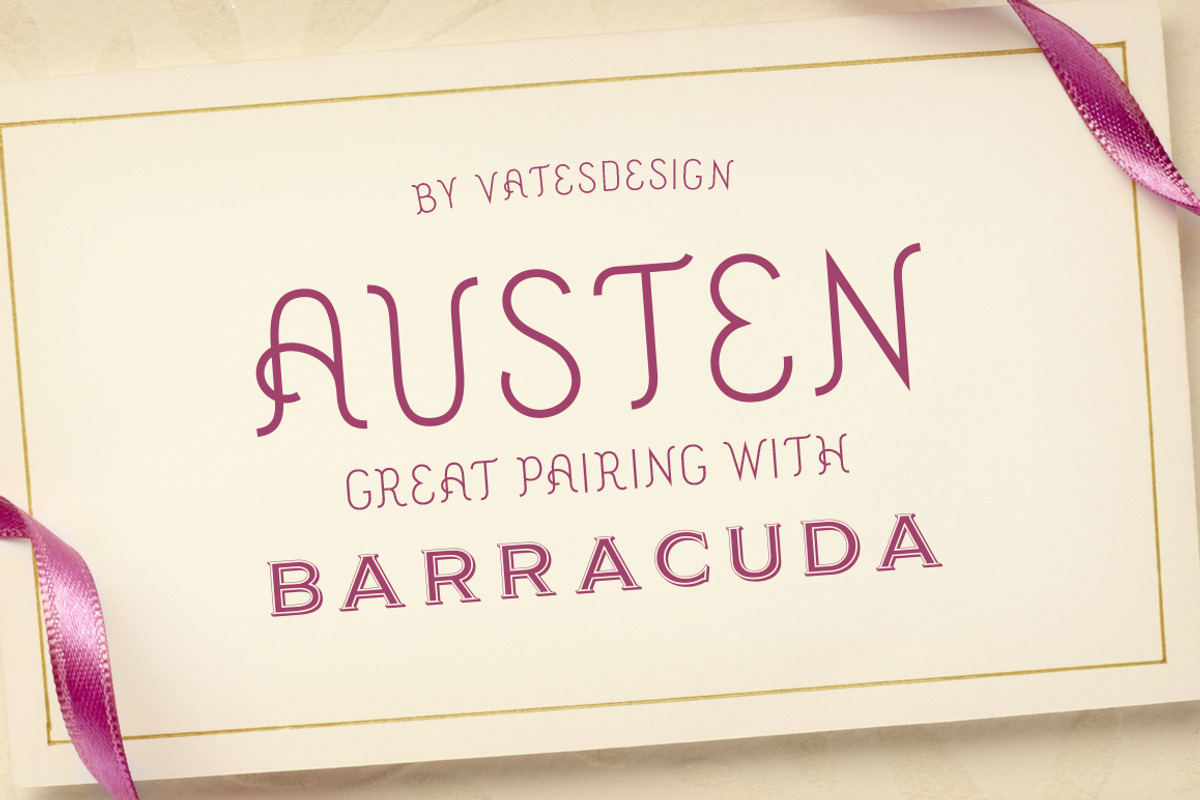 Austen Display Font preview 2