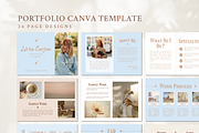 PORTFOLIO CANVA TEMPLATE, a Marketing Template by The Little Lily Studio (Thumbnail 3 of 5)