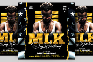 MLK Day Weekend Flyer, a Flyer Template by AyumaDesign