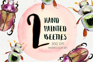 Hand-Painted Beetles