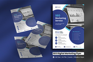 SEO Digital Marketing Flyer Template