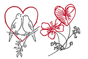 Watercolor Valentine clipart, an Illustration by Designworld (Thumbnail 5 of 5)