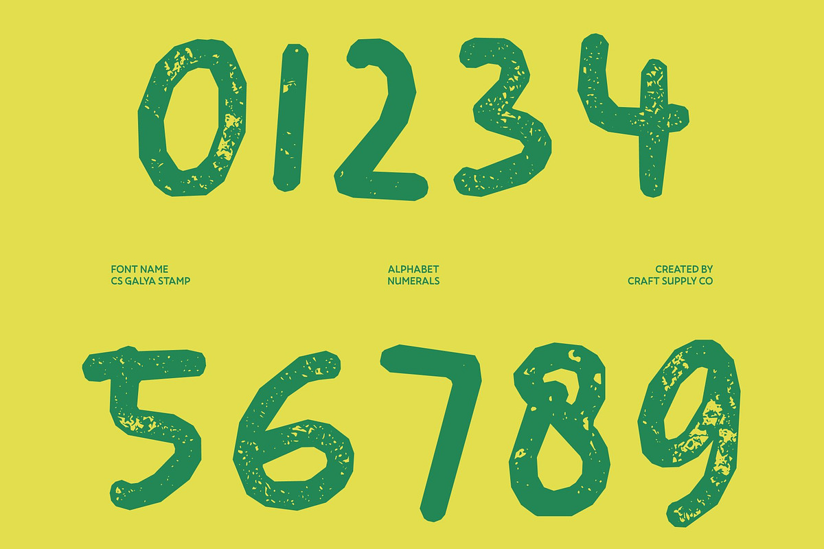 CS Galya Stamp, a Script Font by Craft Supply Co. (Photo 6 of 8)