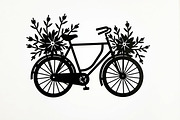 Charming Bicycle with Flowers, an Illustration by Amazin_art (Thumbnail 10 of 21)