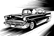 Classic Muscle Car SVG Bundle, an Object Graphic by jahid234 (Thumbnail 2 of 12)