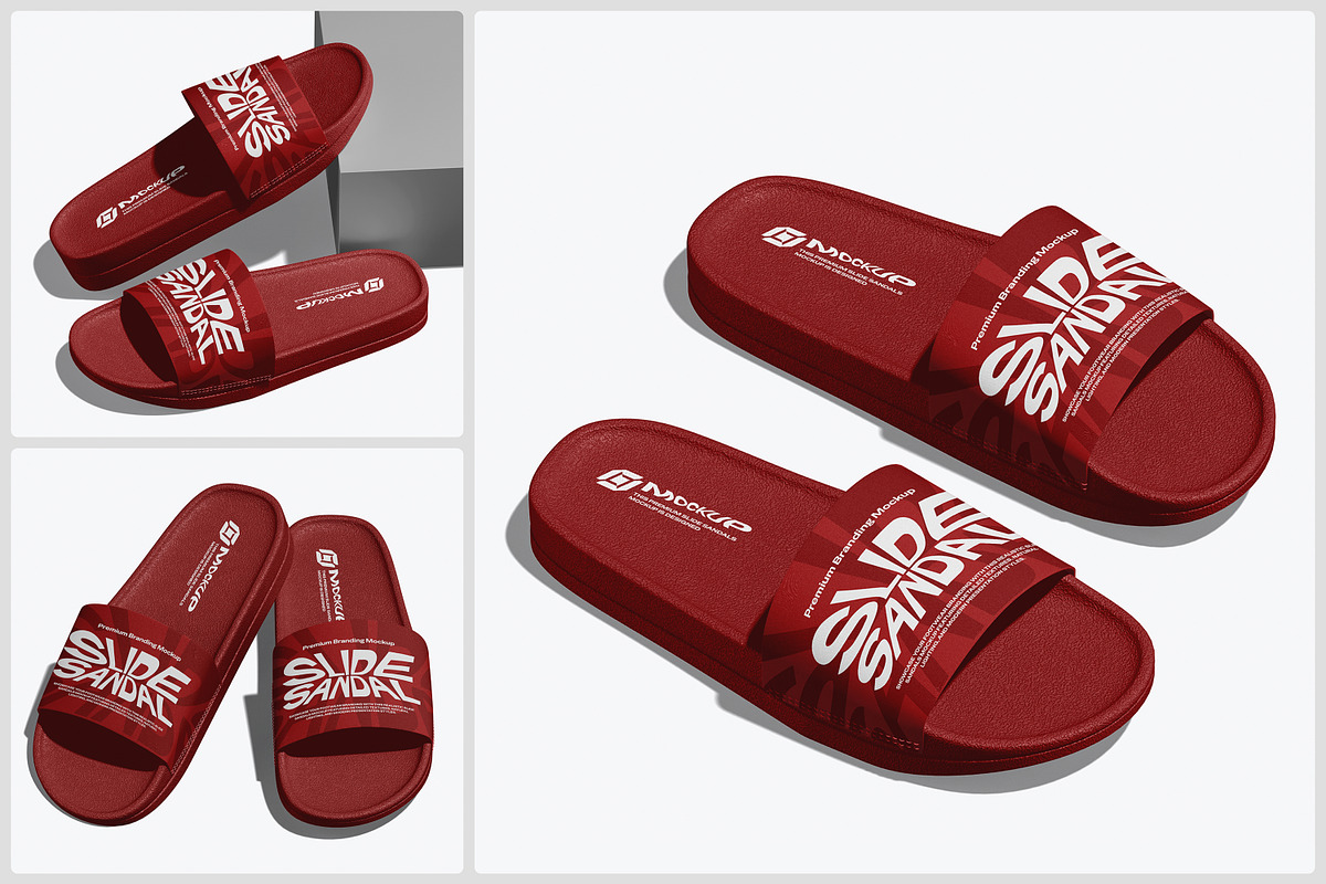 Slide Sandals Mockup, a Household Mockup by Unerispace (Photo 1 of 5)