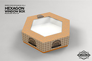 Hexagon Window Box Mockup, a Packaging Mockup by INCDesign (Thumbnail 5 of 6)
