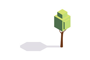 Isometric tree icon. Public park, an Object Illustration by the8monkey