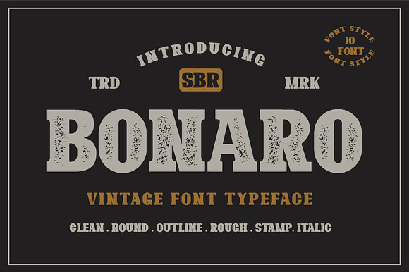 10 Font - Bonaro Font Family preview 8