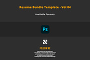 Resume Template Bundle - Vol 04, a Resume Template by Nina Shaw (Thumbnail 12 of 12)