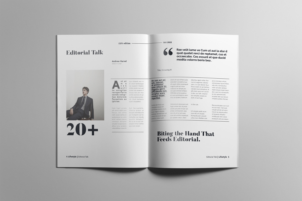 Fashion Magazine Bundle #1, a Magazine Template by Swayang (Photo 23 of 28)