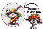 Whimsical Farm Animal Clipart Bundle, an Illustration by Libby Wishes (Thumbnail 4 of 7)