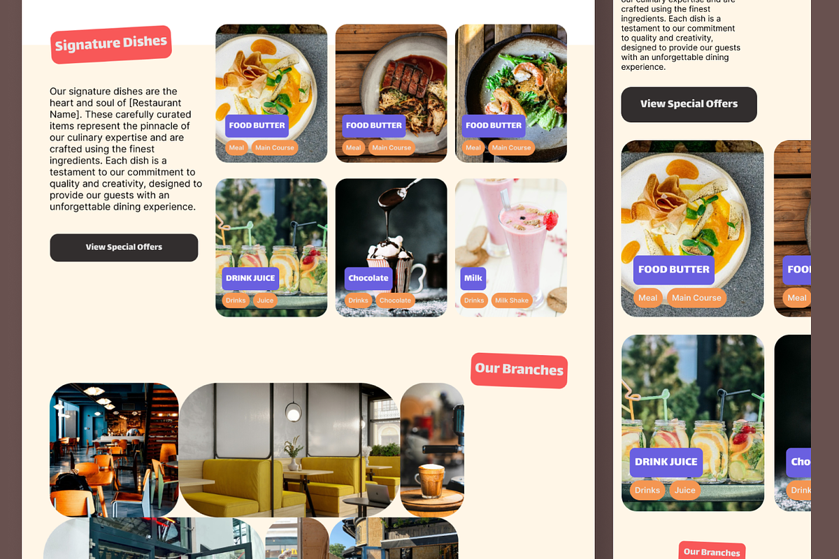 Foodish Restaurant Landing Page, a Landing Page Template by BeadyLab (Photo 4 of 4)