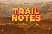 Trail Notes Handwritten Font Duo, a Handwritten Font by TYPEHEIST (Thumbnail 1 of 10)