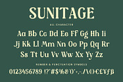 Sunitage - Vintage Display Font, a Handwritten Font by AQR Studio (Thumbnail 7 of 8)