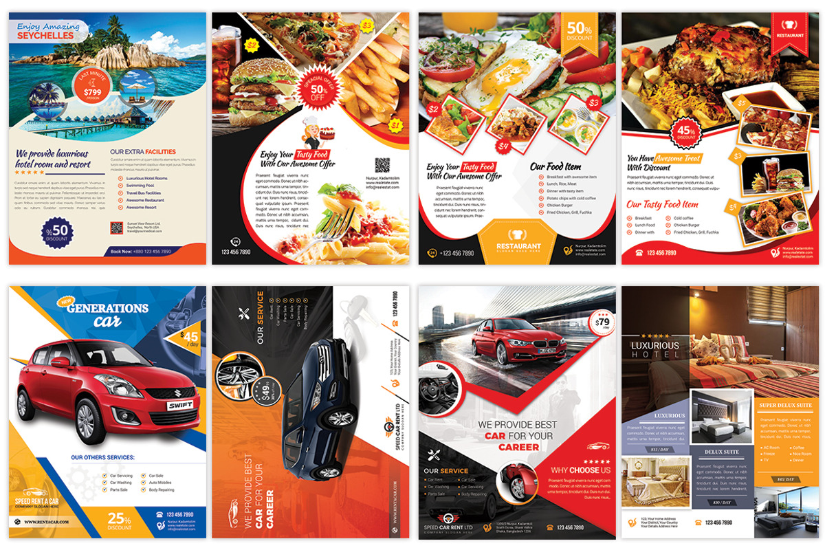 120 Business Flyers Bundle 99% OFF, a Flyer Template by Imagine Design Studio (Photo 3 of 17)