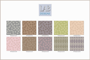 16 Stamped Linen Fabric Textures