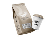 Coffee Bag with Cup Mockup Set, a Packaging Mockup by pixelmock (Thumbnail 11 of 15)
