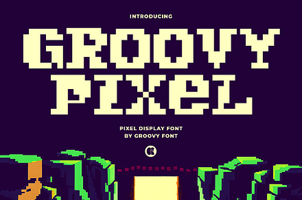 Groovy Pixel Font, a Handwritten Font by GroovyFontCo