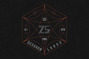 25 HEXAGON LOGOS