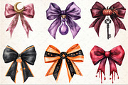 Halloween Coquette Bow Clipart, an Illustration by Rose Art (Thumbnail 2 of 3)