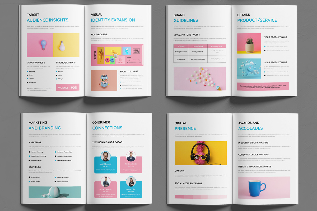 Brand Portfolio Template Layout, a Brochure Template by MightyDesign (Photo 3 of 6)