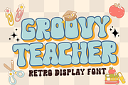 Groovy Teacher, a Sans Serif Font by Brown Cupple (Thumbnail 1 of 7)