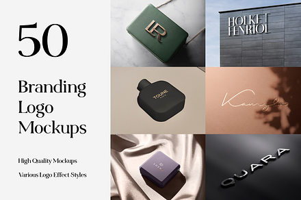50 Logo Mockup Branding Bundle - V4, a Product Mockup by Asylab