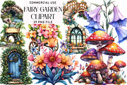 Fairy Garden Clipart, an Illustration by Daily.Designs (Thumbnail 1 of 3)