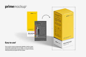 Cardboard Package Box Mockup Bundle