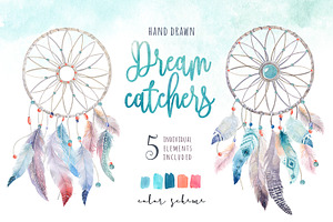 Watercolor Dreamcatcher III