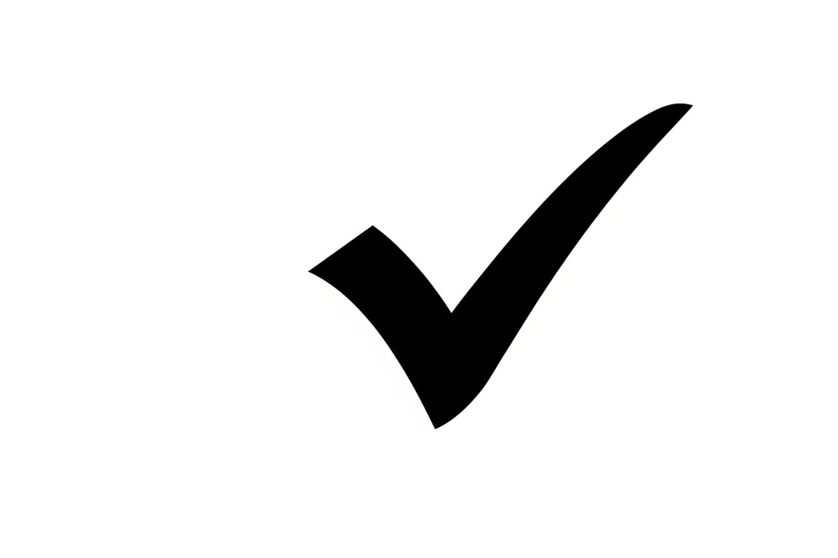 Simple and bold checkmark silhouette, an Illustration by Amazin_art (Photo 25 of 26)