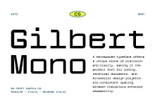 CS Gilbert Mono – Monospaced Font