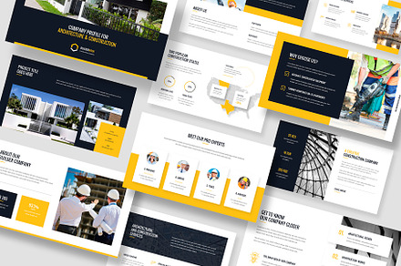 Construction Company Profile PPT, a Presentation Template by artbart