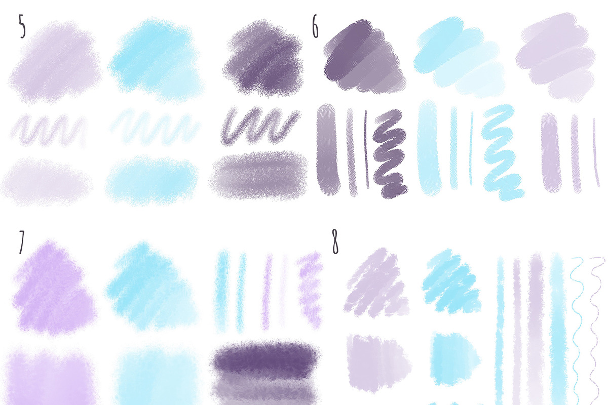 Procreate Coloring Brushes, a Brush Add-On by NViolet (Photo 3 of 6)