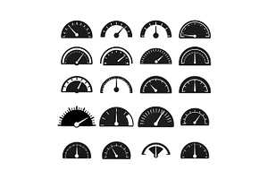 Collection of various gauge designs, an Illustration by designvectx