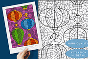 Chinese New Year Color by Numbers, a Seasonal Illustration by Ksenya Savva (Thumbnail 3 of 8)